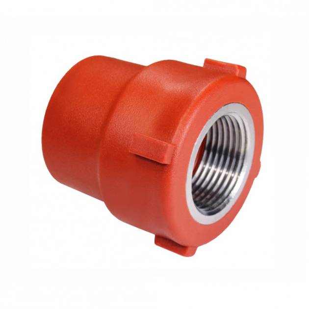 COPLE INSERTO METÁLICO HEMBRA PP ROJO