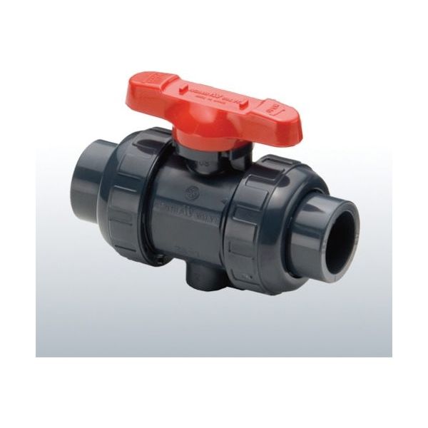 VÁLVULA BOLA UNIÓN DOBLE PVC C-80 CEMENTAR ASAHI