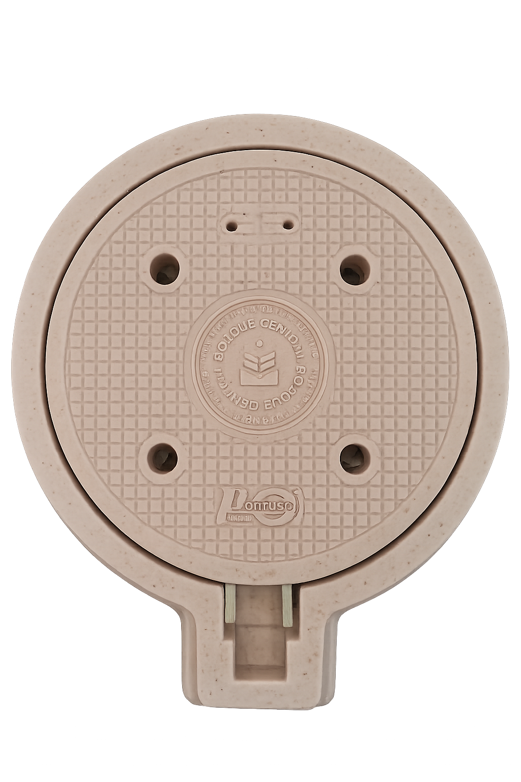 BROCAL PERSONALIZADO DE POLICONCRETO C/BISAGRA NATURAL C/DREN