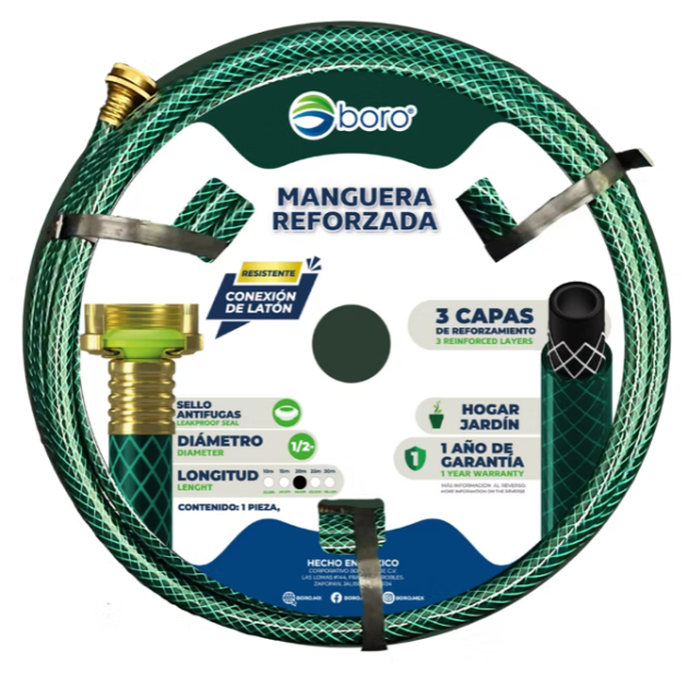 MANGUERA ARMADA TRAMADA VERDE