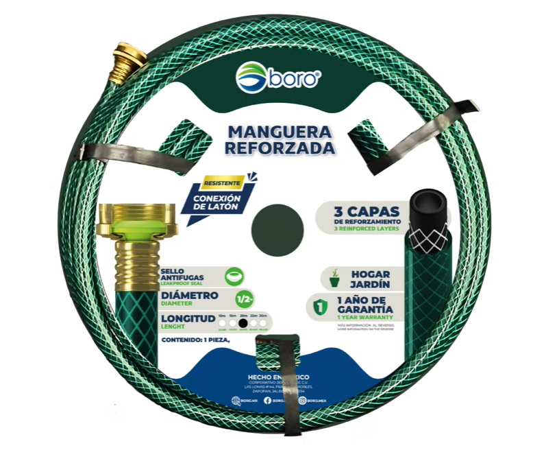 MANGUERA ARMADA TRAMADA VERDE